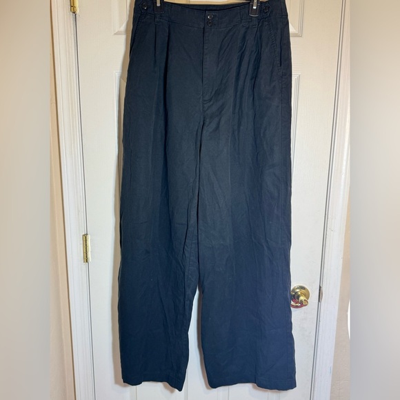 Madewell The Tall Curvy‎ Harlow Wide-Leg Pant in Drapey Twill Suze 14T - Picture 3 of 13